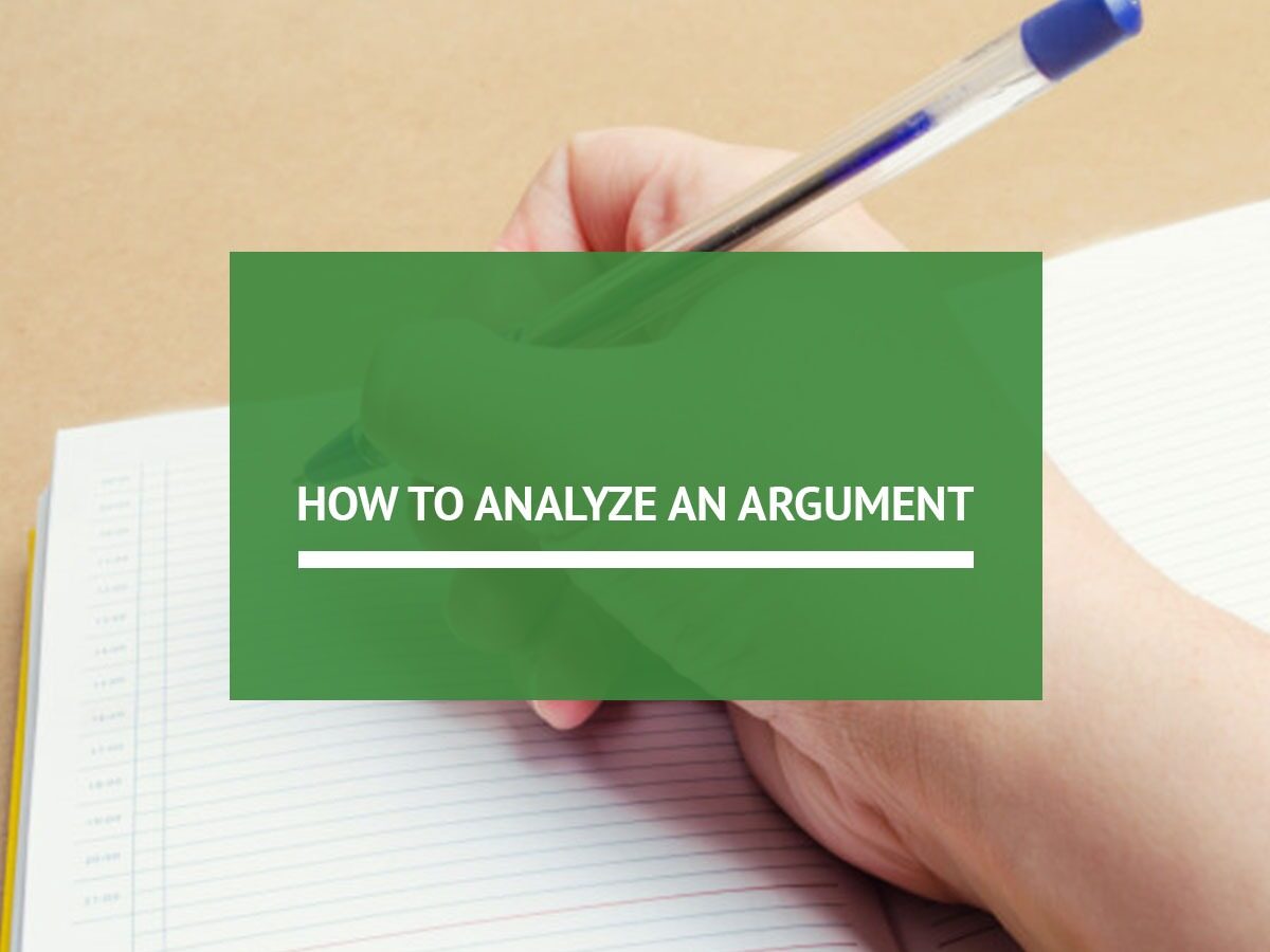 analyze an argument
